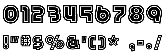 Rikon Bold フォント その他の文字
