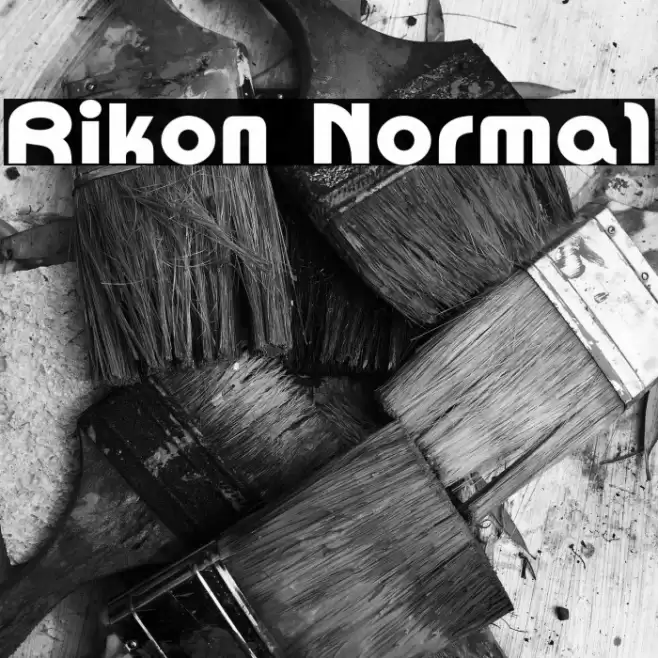 Rikon Normal Font examples