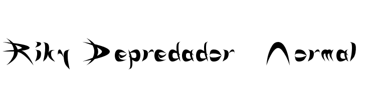 Riky Depredador  Normal  Frei Schriftart Herunterladen