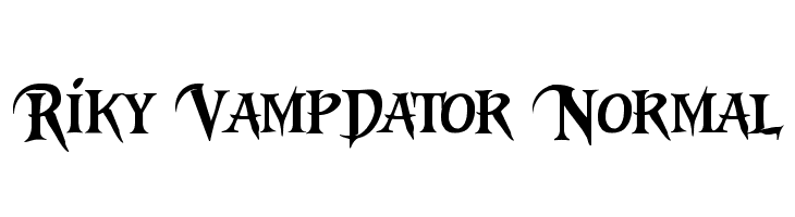 Riky Vampdator Normal  baixar fontes gratis