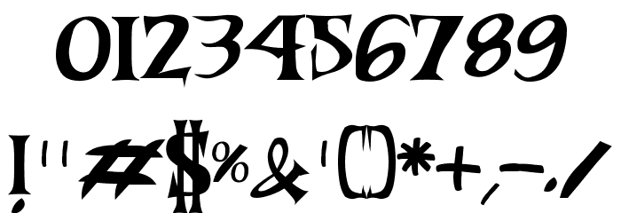Riky Vampdator Normal Font OTHER CHARS