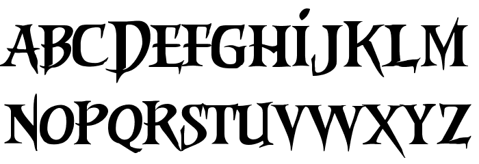 Riky Vampdator Normal Font LOWERCASE