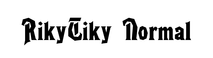 RikyTiky Normal Font