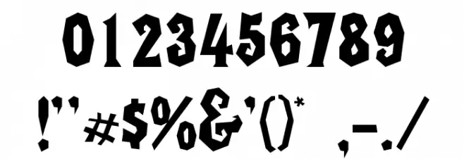 RikyTiky Normal Font OTHER CHARS