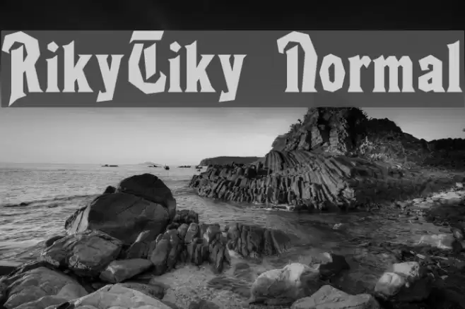 RikyTiky Normal Font examples