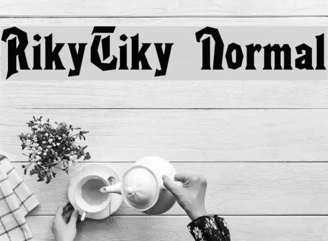 RikyTiky Normal Font examples