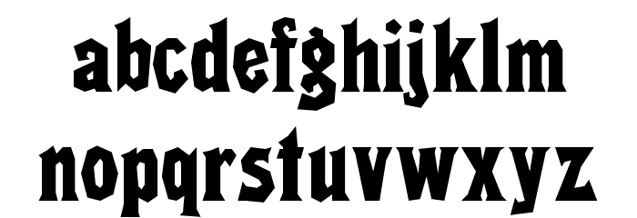 RikyTiky Normal Font LOWERCASE