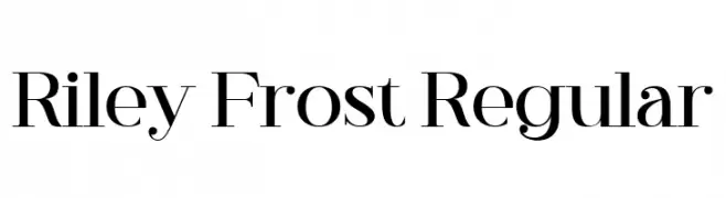 Riley Frost Regular  Fuentes Gratis Descargar