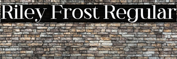 Riley Frost Regular Example 3