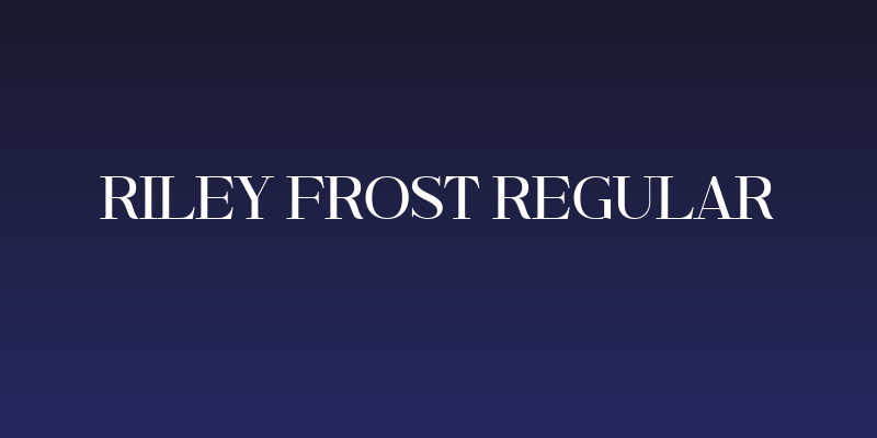 Riley Frost Regular Social Header
