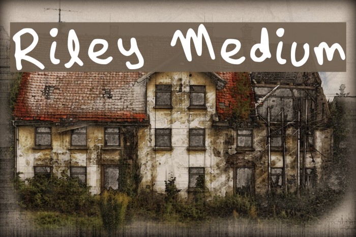 Riley Medium Font examples