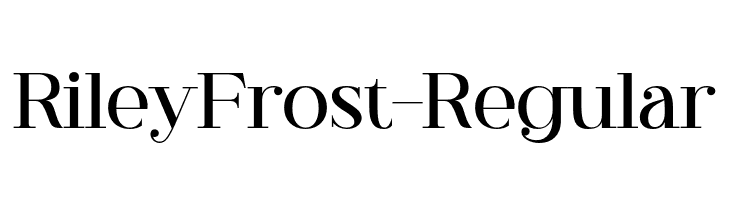 RileyFrost-Regular  font caratteri gratis