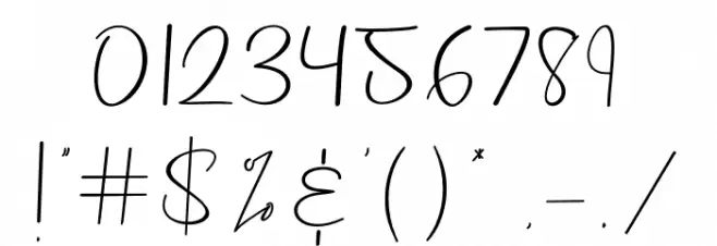 Rilistered Font OTHER CHARS