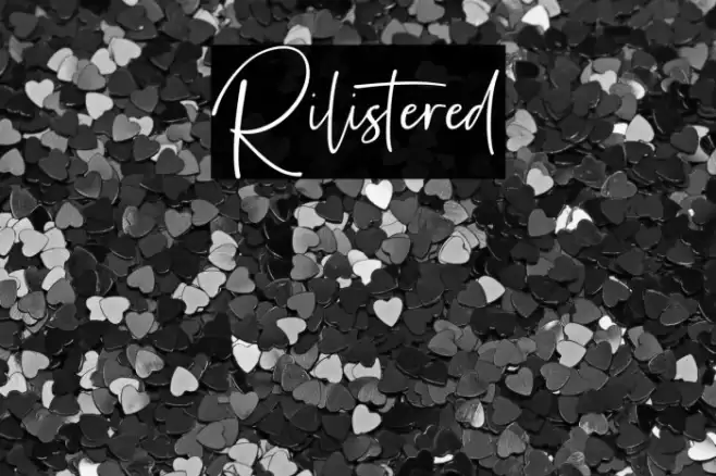 Rilistered Font examples