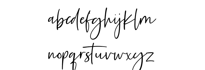Rilistered Font LOWERCASE