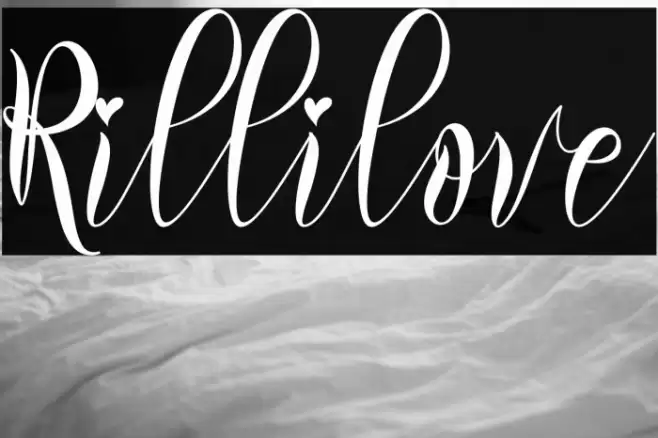 Rillilove Font examples