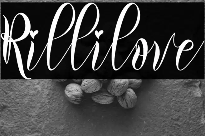 Rillilove Font examples