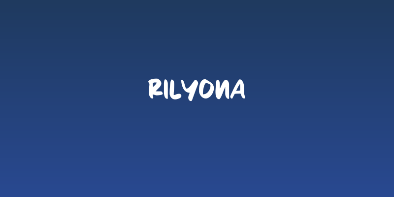 Rilyona Social Header