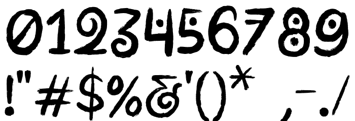 RimbaAndalas Font OTHER CHARS