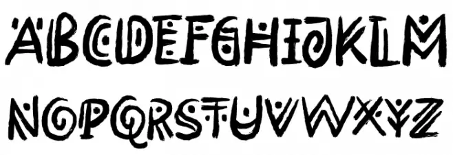 RimbaAndalas Schriftart Groß