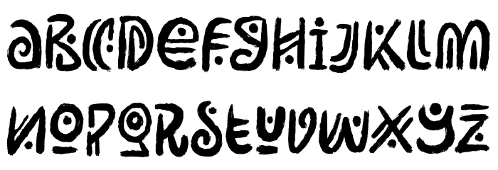 RimbaAndalas Font LOWERCASE