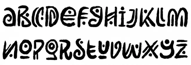 RimbaAndalas Font LOWERCASE