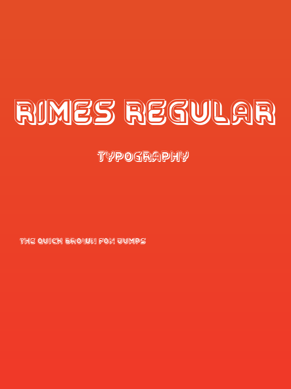 Rimes Regular Poster