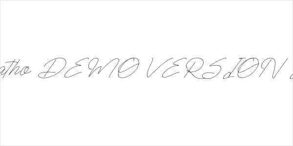 Rimgatho DEMO VERSION Italic Logo