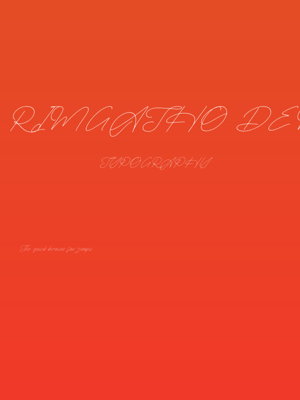 Rimgatho DEMO VERSION Italic Poster