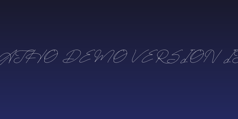 Rimgatho DEMO VERSION Italic Social Header