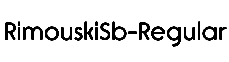 RimouskiSb-Regular  Frei Schriftart Herunterladen