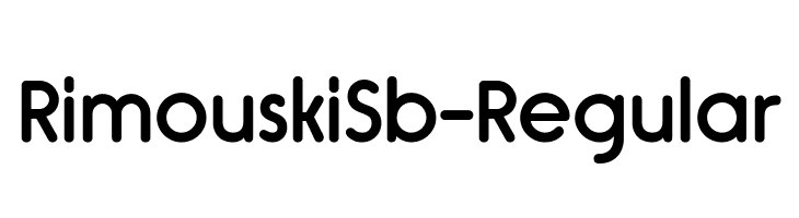 RimouskiSb-Regular  フリーフォントのダウンロード