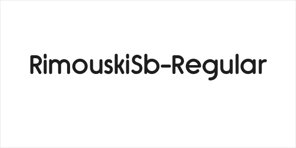 RimouskiSb-Regular Logo