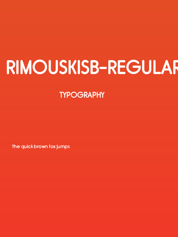 RimouskiSb-Regular Poster
