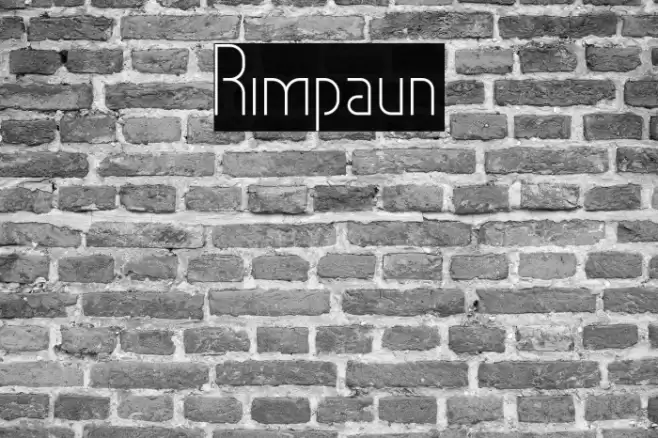 Rimpaun Font examples