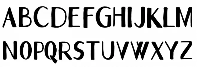 Rimsky Regular Schriftart Groß