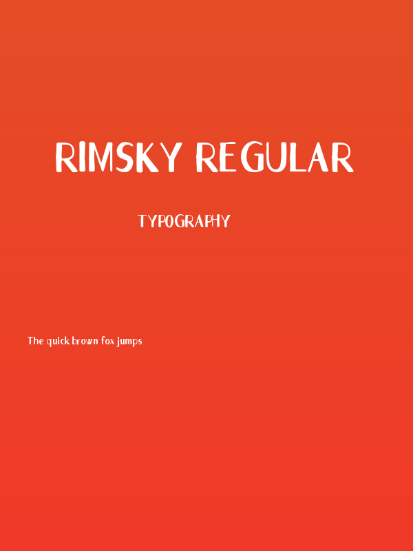 Rimsky Regular Poster