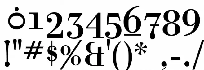 Rina-Regular Font OTHER CHARS