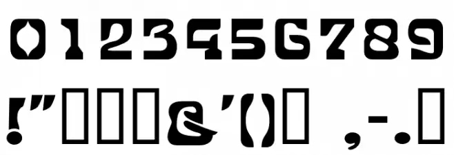 Rinchu Normal フォント その他の文字