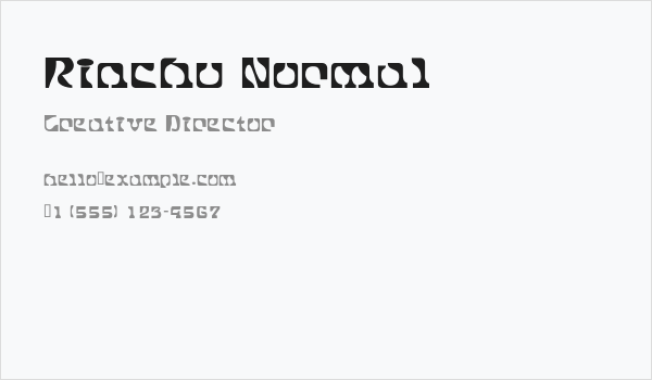 Rinchu Normal Business Card