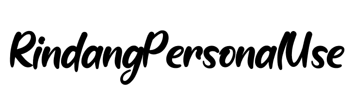 Rindang Personal Use  フリーフォントのダウンロード
