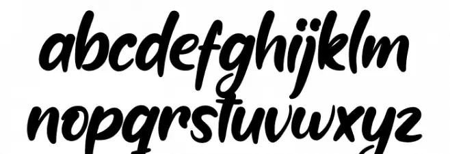 Rindang Personal Use フォント 小文字