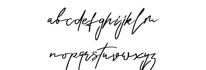 Rindu Alam Font LOWERCASE