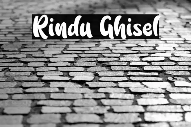 Rindu Ghisel Font examples