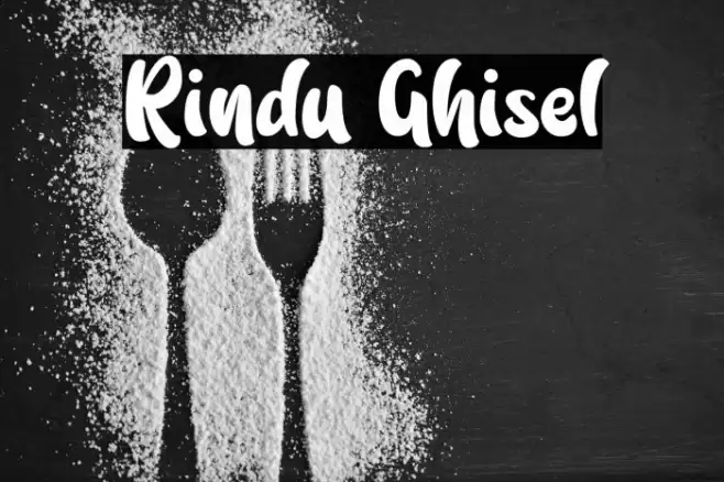 Rindu Ghisel Font examples