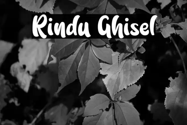 Rindu Ghisel Font examples