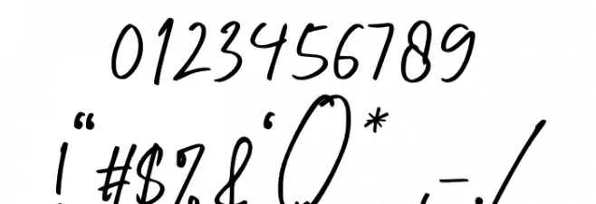 Rindu Mimpi Font OTHER CHARS