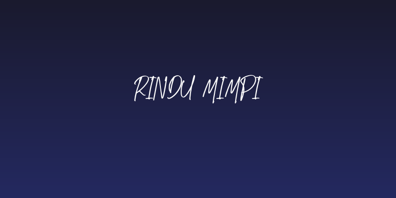 Rindu Mimpi Social Header