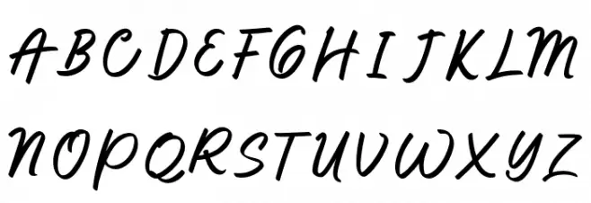Rindy-Regular 字体 大写