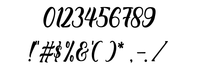 Rineghan Font OTHER CHARS